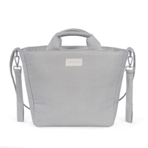 BOLSA CANASTILLA LITTLE BLOOM VICHY GRIS