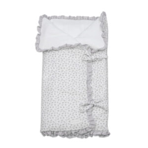 ARRULLO/MANTA LITTLE BLOOM FLOR GRIS TOG 2,5